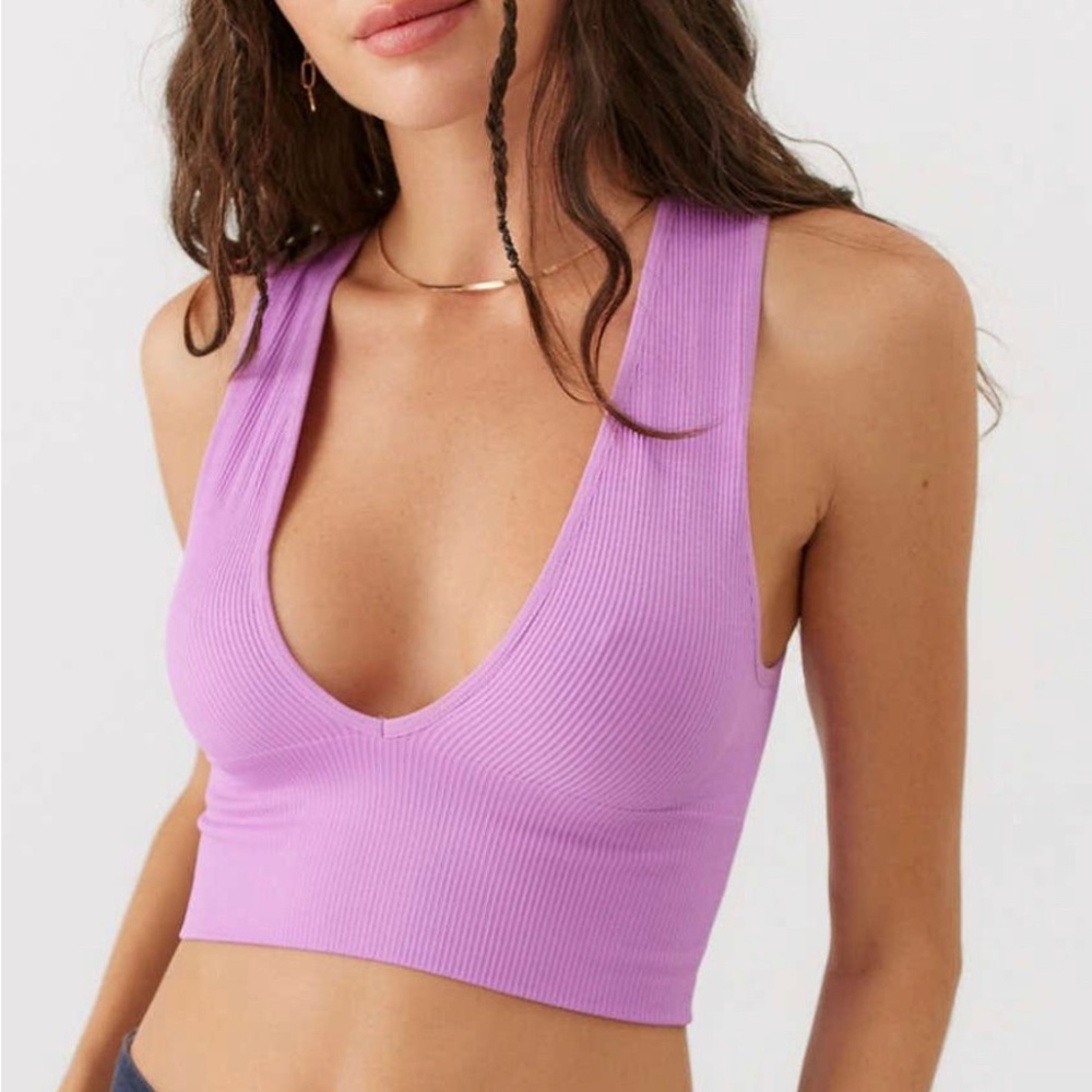 urban outfitters out from under purple plunge tank size xs/a